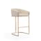 Manhattan Comfort Louvre Barstool in Cream and Titanium Gold (Set of 3) 3-BS016-CR - alternate 3